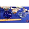 Image 8 : Collector Glassware Combo (13pcs) : Tea Pot, Cream & Sugar, Ornaments, etc (SEE PICS!)