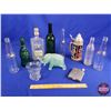 Image 1 : Collector Combo (11pcs) Incl: Liquor Bottles, Thailand Flask, Stein, Glass Elephant Dish, etc (SEE P