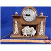 Image 2 : United Fire Place Mantel Clock (9"H x 9-1/2"W x 2"D) (SEE PICS!)