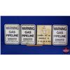 Image 2 : Pipeline/Gas Metal Signs (4) (16"H x 12"W) (SEE PICS!)