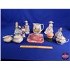 Image 1 : Victorian Motif Collectibles : Pitcher, Ornaments, Cream & Sugar, Shaker, etc (SEE PICS!)