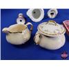 Image 8 : Victorian Motif Collectibles : Pitcher, Ornaments, Cream & Sugar, Shaker, etc (SEE PICS!)