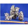 Image 2 : Squirrel Glass Figurines (3) (Tallest : 10"H) (SEE PICS!)