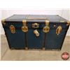 Image 2 : Langmoir Steamer Trunk (21"H x 36"W x 20"D) (Note: One Handle Broken) (SEE PICS!)