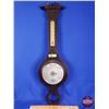 Image 1 : Barostar Wall Hanging Barometer/Thermometer (26"H x 8-1/2"W) (SEE PICS!)