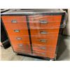 Image 2 : DIGGIT ORANGE & BLACK 10 DRAWER 37 1/2" ACROSS X 20" DEEP X 38" HIGH MOBILE TOOL CHEST