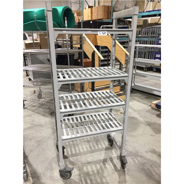 Heavy Plastic Shelf on wheels