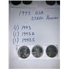 Image 4 : Estate Coins - Lot of 9 1943 USA Steel Pennies