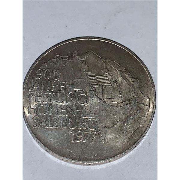 Estate Coins - 1977 Salzburg 100 shilling  SILVER coin