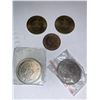 Image 1 : Estate Coins - 1917 King George V large Cent and lot of assorted tokens/coins