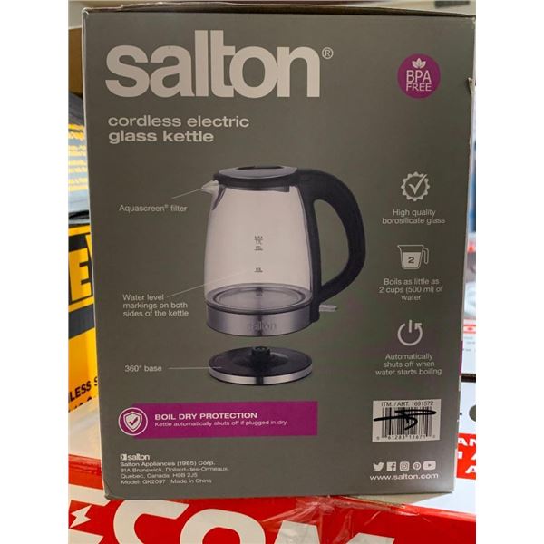 Salton Cordless Electric Glass Kettle