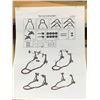 Image 2 : OKSTENCK Motorcycle Paddock Brackets Motorcycle Front Rear Combination Wheel with Rear Fork Shaft Li