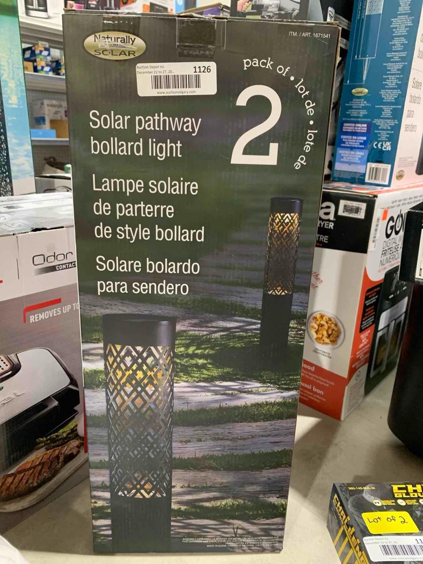 Naturally Solar Pathway Bollard Light Set of 2