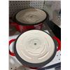 Image 3 : Tramontina Cast Iron Covered Casserole Set, 2-piece