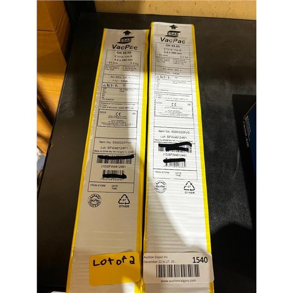 ESAB OK 55.00 Welding Electrodes E7018-1H4R (3.2kg Pack) x 2