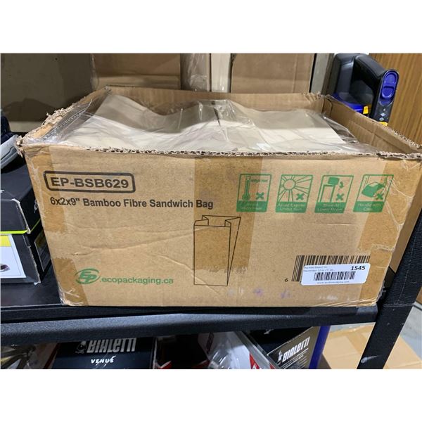 6x2x9" Bamboo Sandwich Bags 1000 Count