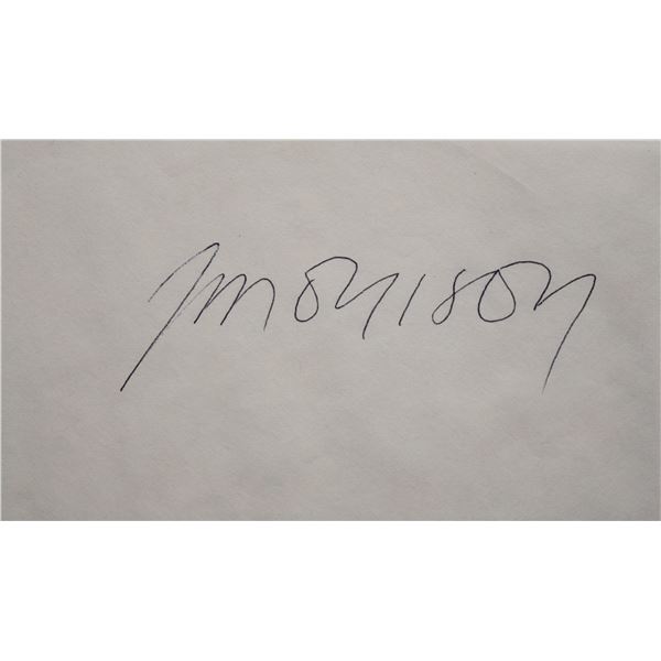 Jim Morrison signature slip