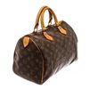 Image 2 : Louis Vuitton Brown Monogram Canvas Speedy 30 Satchel Bag