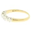 Image 5 : QUALITY 14k Two Tone Gold 1.0 ctw Bar Set F VS1 Round Brilliant Diamond Band Rin