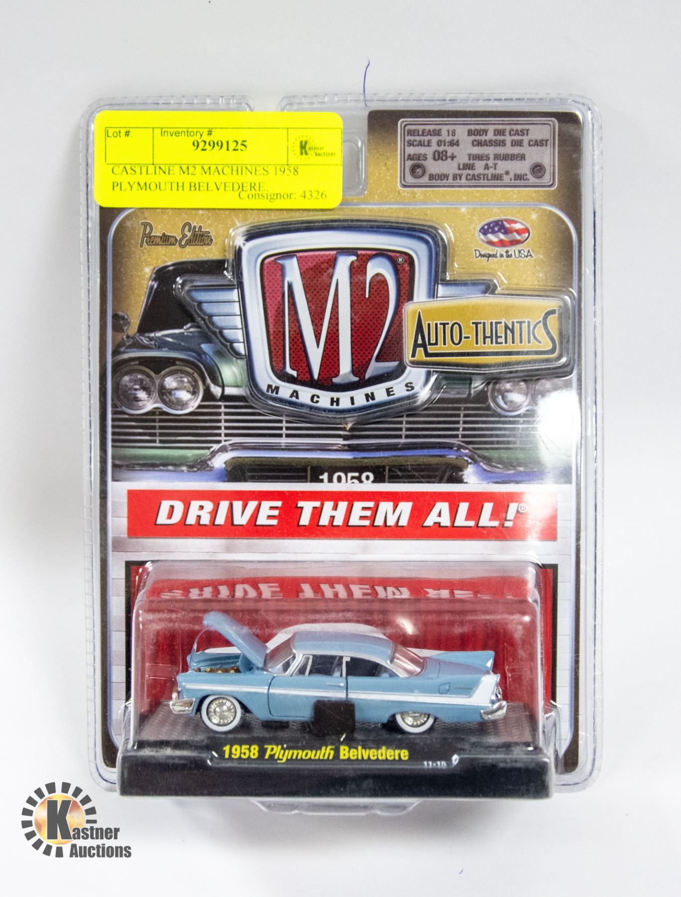 CASTLINE M2 MACHINES 1958 PLYMOUTH BELVEDERE