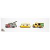 Image 1 : 3 VINTAGE DINKY TOYS: 1950S CARAVAN #190, 1960S