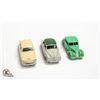 Image 1 : 3 VINTAGE DINKY CARS: SIMCA 9 ARONDE #240, AUSTIN