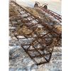 Image 7 : 17 Sections of Diamond Harrows c/w drawbar (Drawbar needs the square tubing welded in one section)