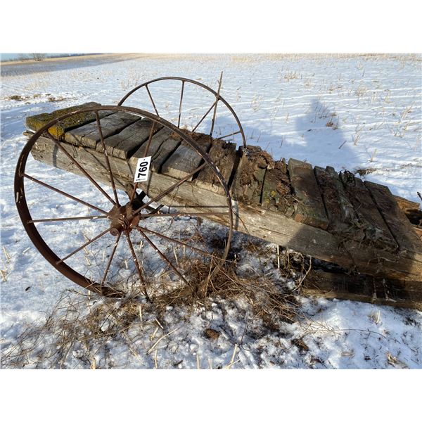 Cart c/w 32" Steel wheels