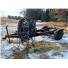 Image 1 : Single axle trailer, 4 wheel cart, triplex wire & tire