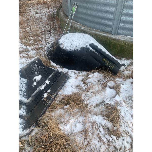 2- Plastic hoppers & 3- Anchors