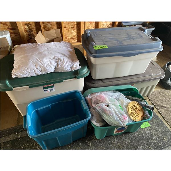 Approx. 5- totes c/w contents