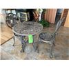 Image 1 : Metal Table and 2- Chairs