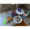 Image 1 : Qty of Christmas items, Christmas cake stand, birthday candles, 2- shot glasses and 2- glasses