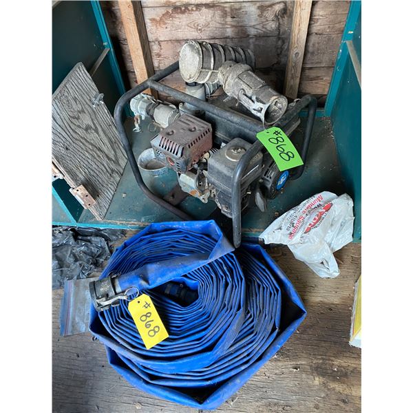 Power Fist, 6.5 Hp, water pump c/w hose