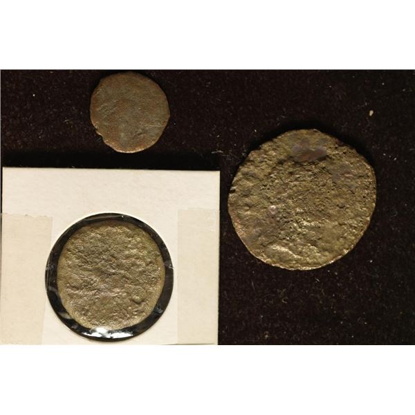 3 ROMAN ANCIENT COINS:27 B.C.-285 A.D. EARLY ROMAN