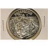 Image 1 : 1 TROY OZ .999 FINE SILVER UNC ROUND. PROSPECTOR