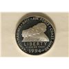 Image 1 : 1994-P US PROOF SILVER DOLLAR "WOMEN IN MILITARY"