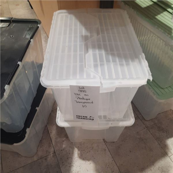 bac en plastique