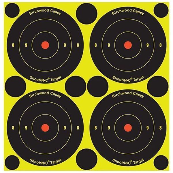 BC SHOOT-N-C 3" BULLSEYE 240 TARGETS