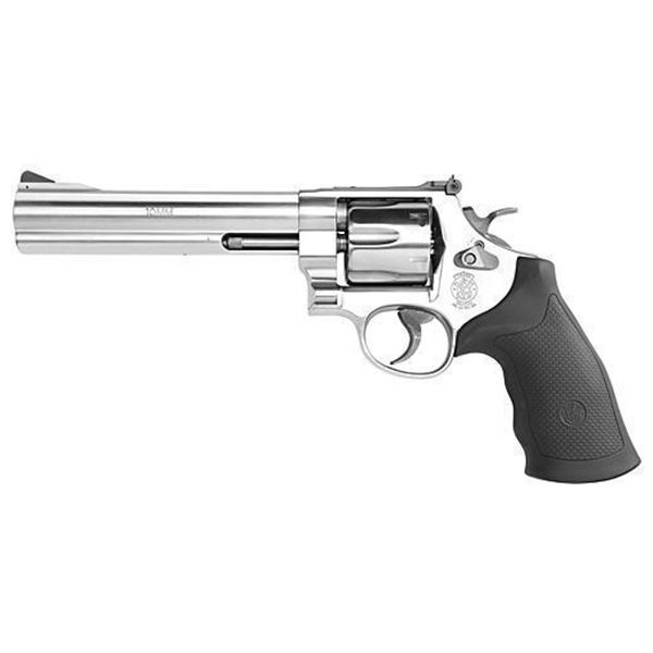 S&W 610 10MM 6.5" AS 6-SHOT STAINLESS STEEL RUBBER