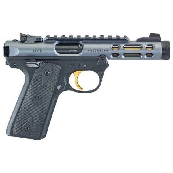 RUGER MARK IV 22/45 LITE .22LR 4.4" BULL AS GRAY THREADED