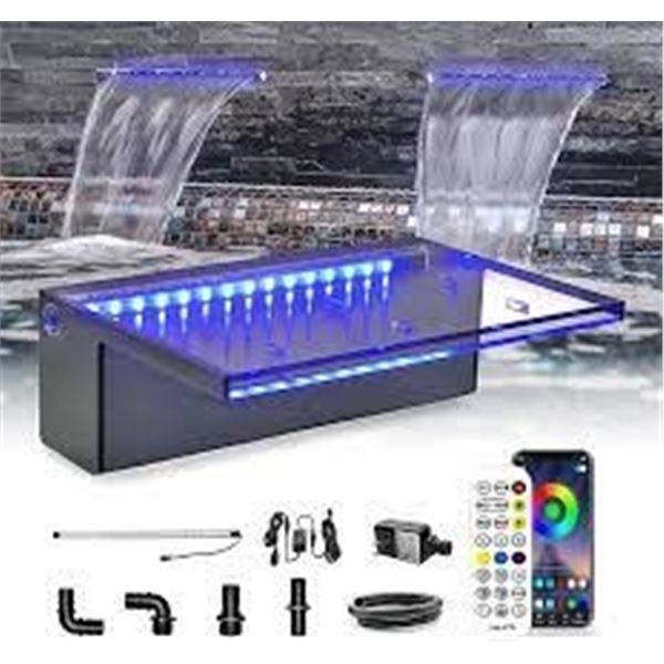 overflow edge with LED