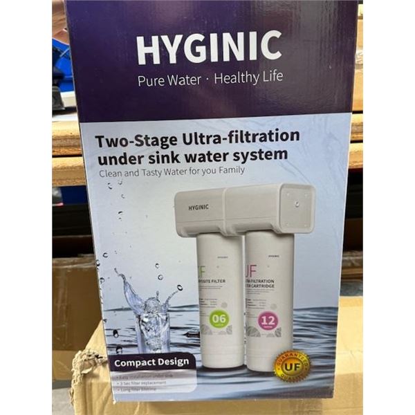 two-stage ultra-filtration under sink water system