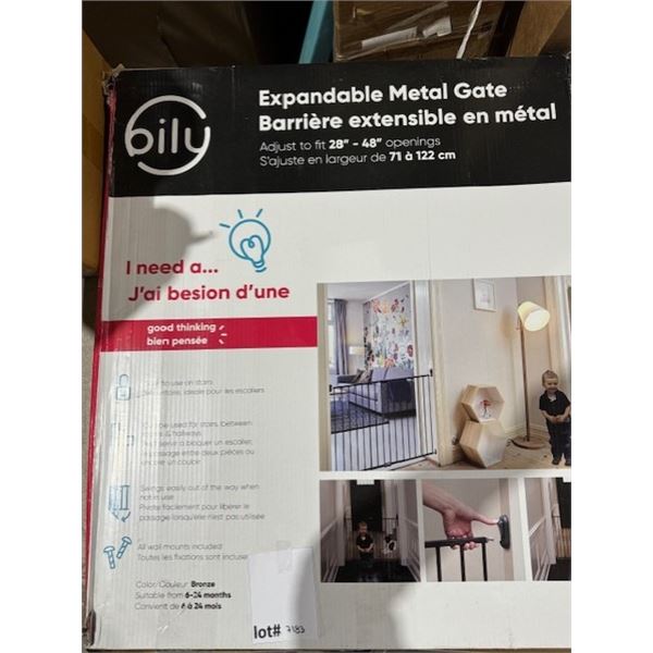 barrière extensible en mètal