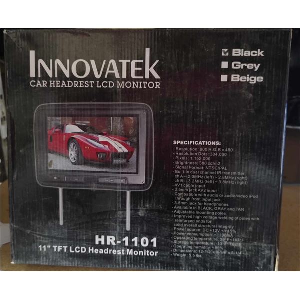 car headrest lcd minitor