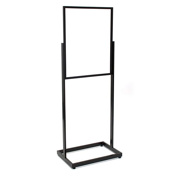 floor stading sign holder chrome