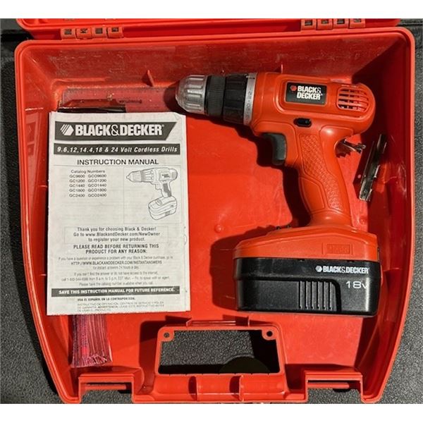 drill black and decker sans chargeur