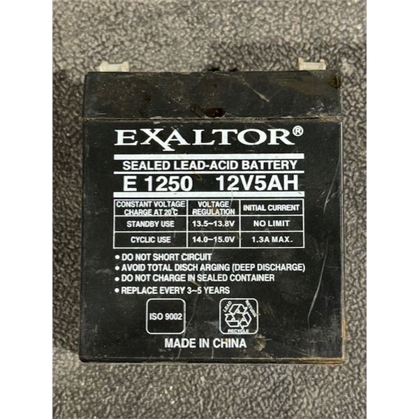 exaltor e 1250  12 v5ah   batterie iso 9002