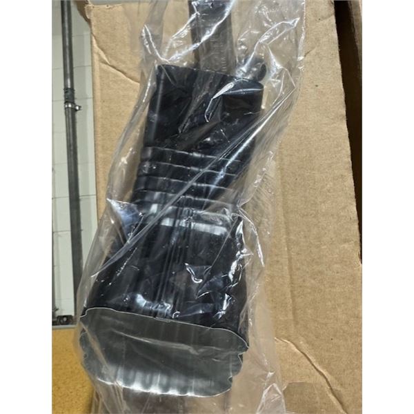 coude carre a 30 degres de 2.5 po pour goutiere en aluminium noir qt 26