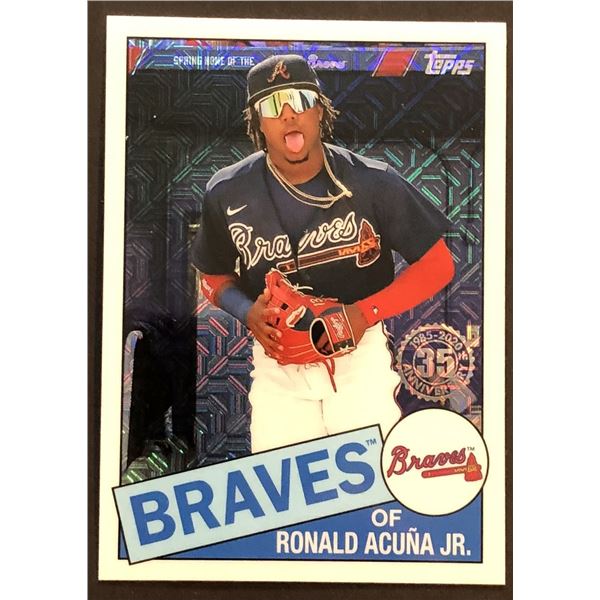 2020 TOPPS UPDATE Ronald Acuna SILVER PACK MOJO